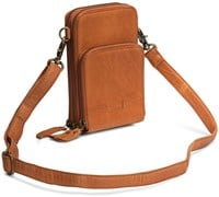 MUUD Dafne - Whiskey Handmade leather shoulder bag 19 x 12 cm-2