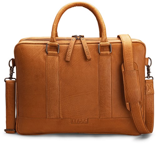 MUUD Dac - Whiskey Handmade leather shoulder bag 20 x 14.5 cm
