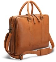 MUUD Drea - Whiskey Handmade leather laptop bag-2