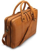 MUUD Drea - Whiskey Handgemaakt leren laptoptas