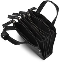 MUUD Dac - Black Handgemaakt leren schoudertas 20 x 14,5 cm
