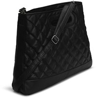 MUUD Darcia - Black Handmade leather shopping bag 44 x 36 cm-3
