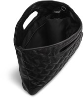 MUUD Darcia - Black Handgemaakt leren boodschappentas 44 x 36 cm