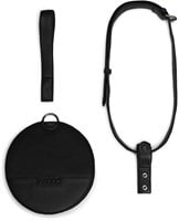MUUD Demi - Black Handmade leather fanny pack 20cm-3