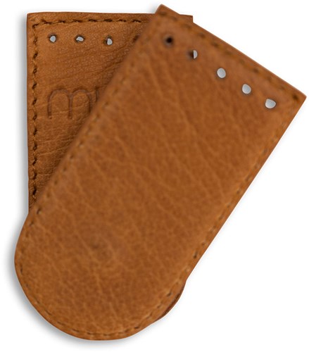 MUUD Dede - Whiskey Handmade leather snap closure 7.5 x 4 cm