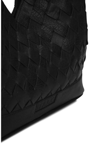 MUUD Dosy - Black Handmade leather handbag 29 x 43 cm-3
