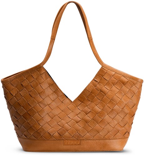 MUUD Dosy - Whiskey Handmade leather handbag 29 x 43 cm