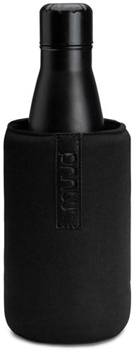 MUUD Daris - Black Handmade leather bottle holder 18 x 10 cm-2
