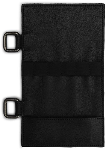 MUUD Carita E - Black Handmade leather case small 21 x 12 cm-2