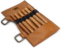 MUUD Carita E - Whiskey Handmade leather case small 21 x 12 cm-3