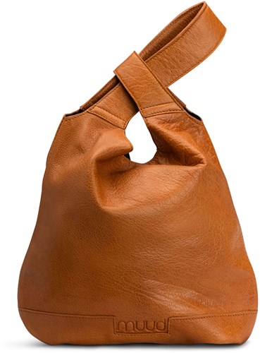MUUD Dzana - Whiskey Handmade leather handbag 27 x 26 cm