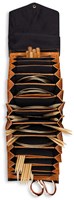 MUUD Betina XL - Whiskey Handgemaakt leren etui 19 x 15 cm