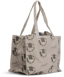 MUUD Draagtas ‘Handmade breiwerk’ van 100% gerecycled katoen 42x38cm