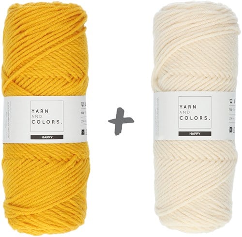 Dream Blanket 4.0 KAL Knitting Kit 5 Mustard & Cream