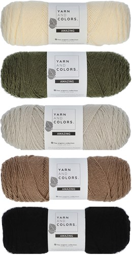 Dream Blanket 6.0 KAL Knitting Kit 06 Khaki - Birch - Cigar-2