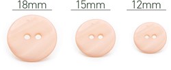 PPY Knopenset Parelmoer Roze 5 Stuks 12-18 mm