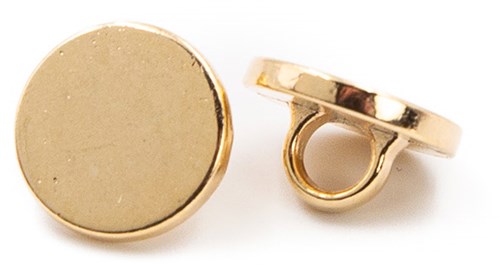PPY Knopenset Plat Met Oog 10 mm Goudkleurig 5 Stuks-2