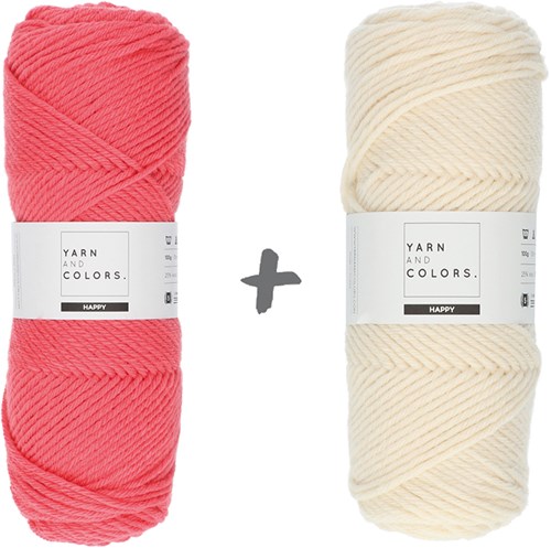 Dream Blanket 4.0 KAL Knitting Kit 7 Pink Sand & Cream
