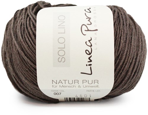 Lana Grossa Solo Lino 007 Grey/Brown