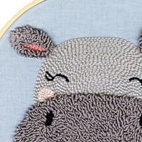 ReStyle Punch Needle Kit Hippo 17.8cm round-2