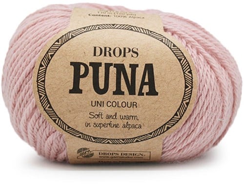 Drops Puna Uni Colour 9 Powder Pink