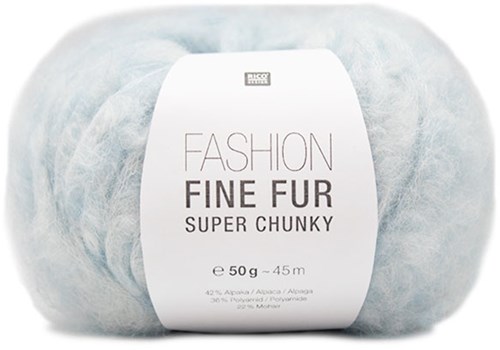 Rico Fashion Fine Fur Super Chunky 3 Light Blue