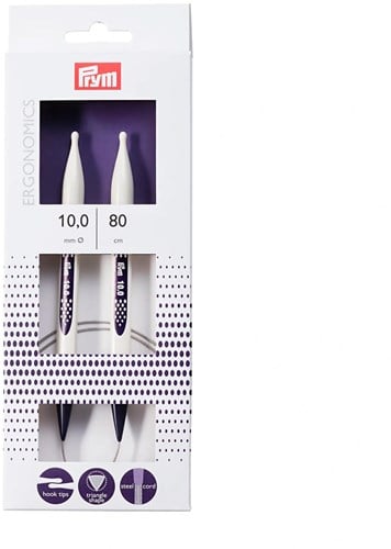 Prym Ergonomics Fixed Circular Knitting Needles 80 cm 10.00 mm