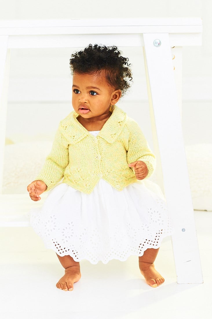Knitting pattern Stylecraft Baby Sparkle Cardigans Yarnplaza
