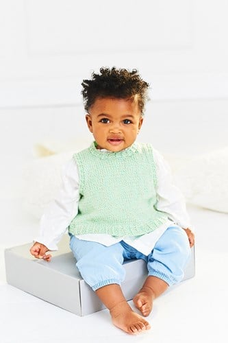 Knitting pattern Stylecraft Baby Sparkle Tank Tops-2