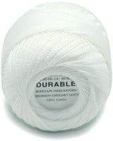 Durable Embroidery and Crochet cotton 1000 White