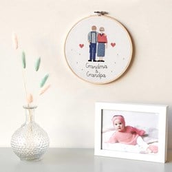 Rico Figurico Grandma & Grandpa Embroidery Kit