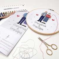 Rico Figurico Grandma & Grandpa Embroidery Kit-3