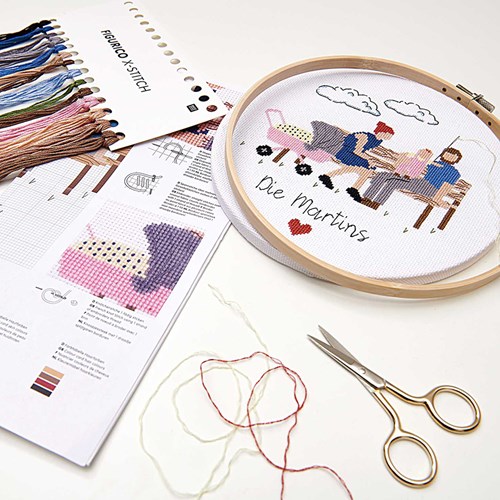 Rico Figurico Young Family Embroidery Kit-3