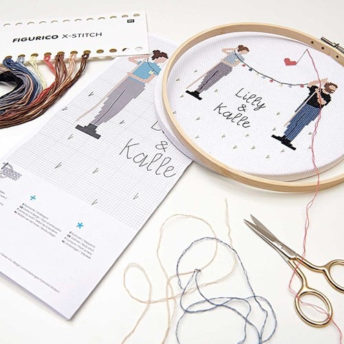 Rico Figurico Girlfriend & Boyfriend Embroidery Kit-3