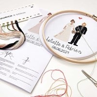 Rico Figurico Wedding Embroidery Kit-3