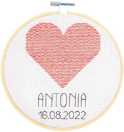 Rico Embroidery kit Birth photo hear-2