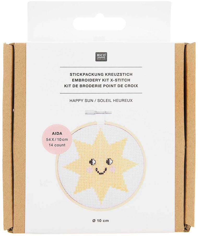 Rico Cross Stitch Happy Sun Kit