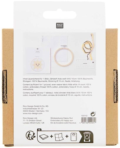 Rico Cross Stitch Kit Happy Sun-2