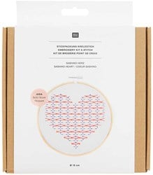 Rico Embroidery kit Sashiko heart