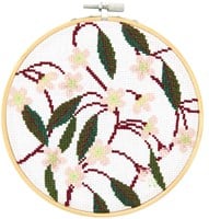 Rico Design Embroidery Kit Cherry Blossom Ø 15 cm-2