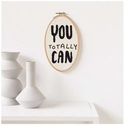 Rico Design Punch Needle Kit "You totally can" Ø 21 cm
