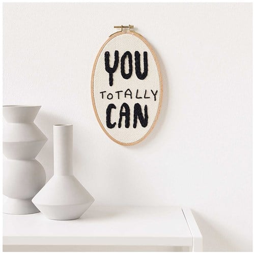 Rico Design Punch Needle Kit "You totally can" Ø 21 cm