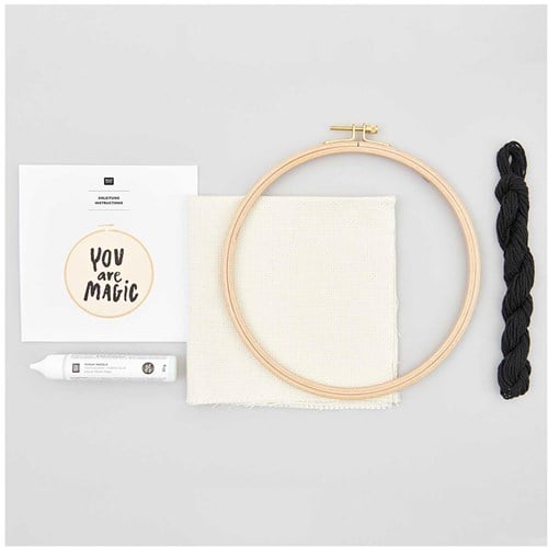 Rico Design Punch Needle Kit "You are magic" Ø 21.5 cm-2