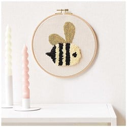 Rico Design Punch needle kits Bee Ø 21,5 cm