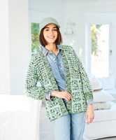 Stylecraft Crochet Hexagon Cardigan in Batik Elements Swirl DK & Life DK-3