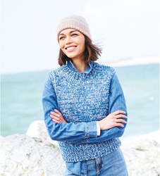Stylecraft knitting pattern Grace and Impressions Round & V Neck Tank Tops