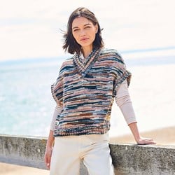 Stylecraft knitting pattern For the Love of Stripes Poncho and Sweater