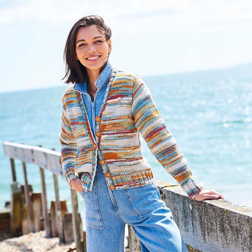 Stylecraft knitting pattern For the Love of Stripes Cardigan-2