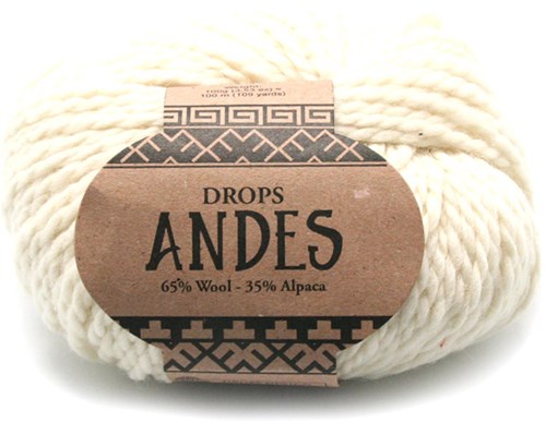 Drops Andes Uni Colour 100 Off White