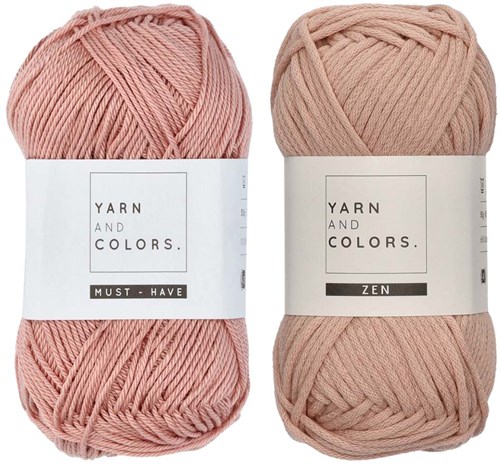 Yarn and Colors Lots of Dots Wrap Crochet Kit 2 Rosé-2